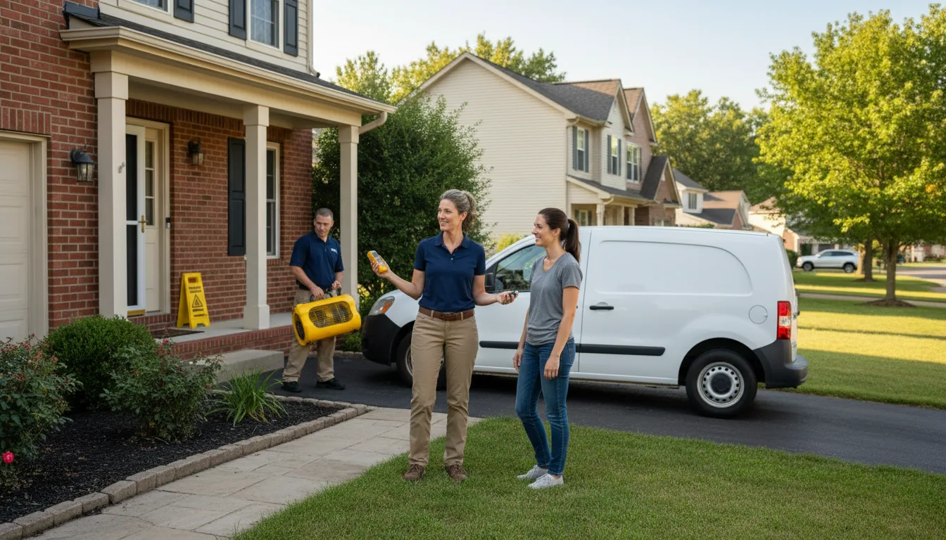 Residential water damage restoration in Clayton, LA